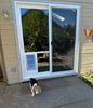 sliding door with dog door