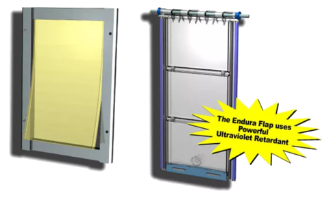 the endura flap is UV retardant to prevent yellowing