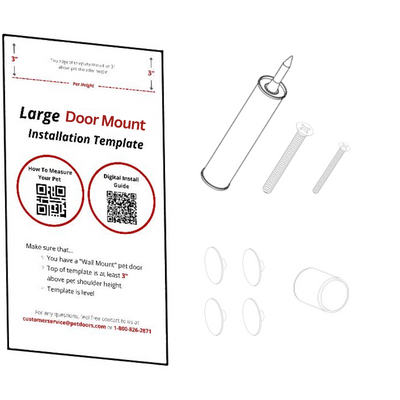 Endura Flap Single Flap Door Mount Parts Kit for Thin Doors
