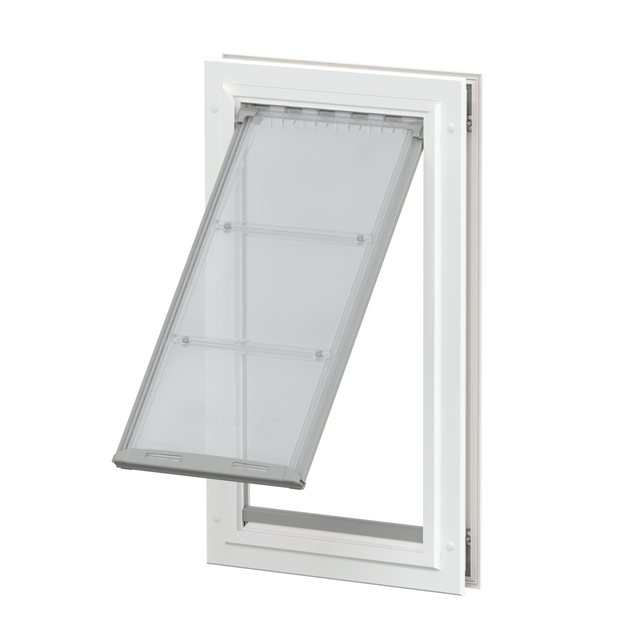 Endura Flap Pet Door White Aluminum Frame for Thin Door Installations