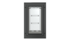 Front view of the black Endura Flap small single flap.