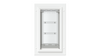Front view of the white Endura Flap small single flap.