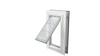 Open white Endura Flap small single flap, angled.