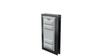 Locked black Endura Flap medium single flap, angled.