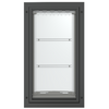 Front view of the black Endura Flap large single flap.