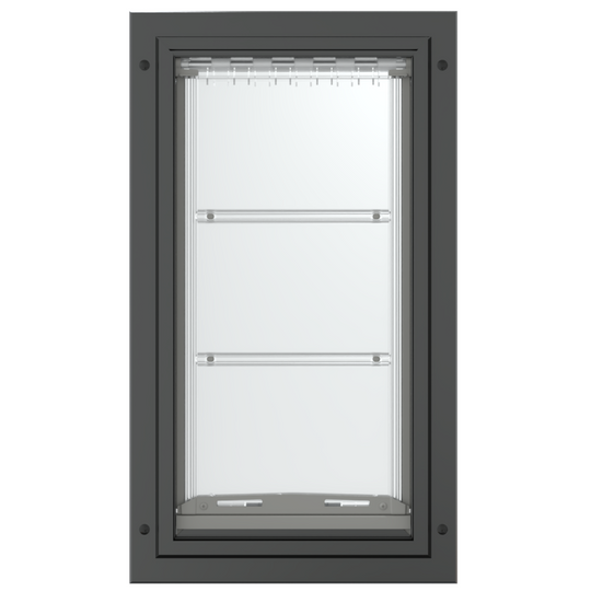 Front view of the black Endura Flap large single flap.