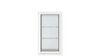 Front view of the white Endura Flap extra large door.