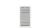 Locked front of the white Endura Flap extra large door.