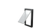 Open black Endura Flap XL single flap, angled.
