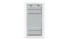 Locked front of white Endura Flap XL single flap.