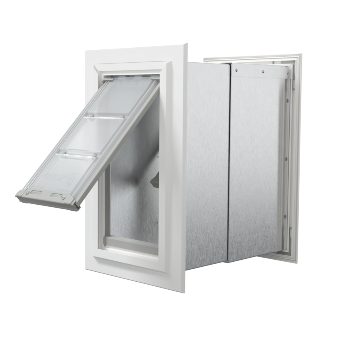 Endura Flap Double Flap Wall Mount Pet Door for Thick Walls