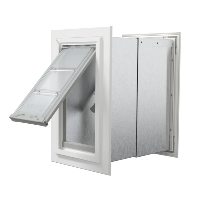 Endura Flap Double Flap Wall Mount Pet Door for Thick Walls