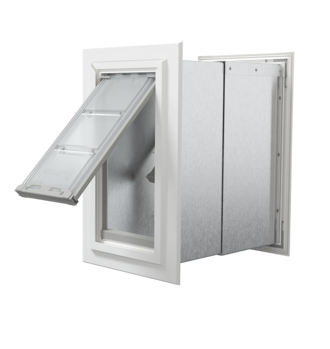Endura Flap Double Flap Wall Mount Pet Door for Thick Walls