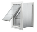 Endura Flap Wall Mount Thick Walls white-frame dog door sized to drop into an existing wall, view 30