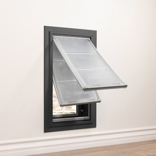Custom Frame Color Endura Flap E2 Double Flap Pet Door for Thick Walls