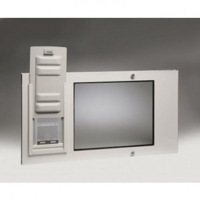 Thermo Sash 3e Showing "Endura" Flap large sized pet door for window.