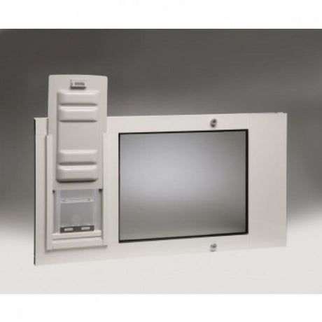 Thermo Sash 3e Showing "Endura" Flap large sized pet door for window.