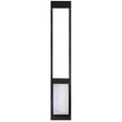 Black-frame Endura Flap Thermo Panel 3e Dual Pane dog door insert panel for sliding glass patio doors