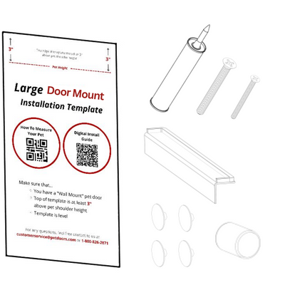 Endura Flap Double Flap Door Mount Kit with Tunnel