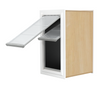 Custom Frame Color Endura Flap E2 Double Flap Pet Door for Thick Walls