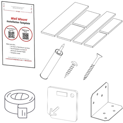 Endura Flap E2 Wall Mount Kit with Tunnel