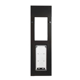 sliding window cat door fits into window frame