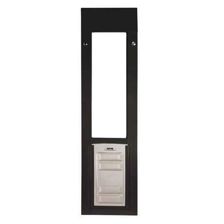 bronze endura sliding window cat door has dual pane glass for better insulation