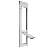 white endura flap small sliding windows pet door for cats