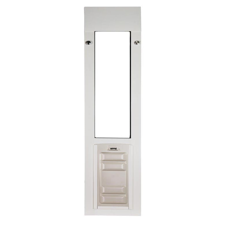 Endura sliding window cat door insert with sturdy ABS plastic locking cover