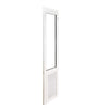 This sliding door doggie door in Size Large can accommodate pets as big as as Labrador Retriever.