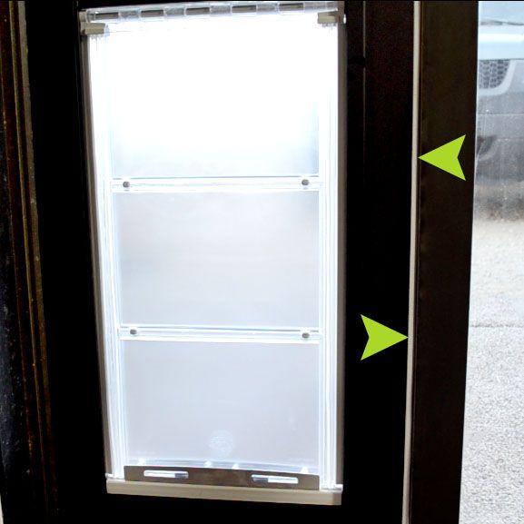 Weather-Stripping in Use on the bronze Thermo Patio Panel | Weather Tight Seal for Additional Insulation